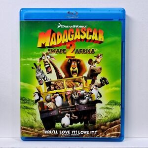DreamWorks Madagascar Escape 2 Africa Blu-ray Kids Family Movie Animated‎ Disc